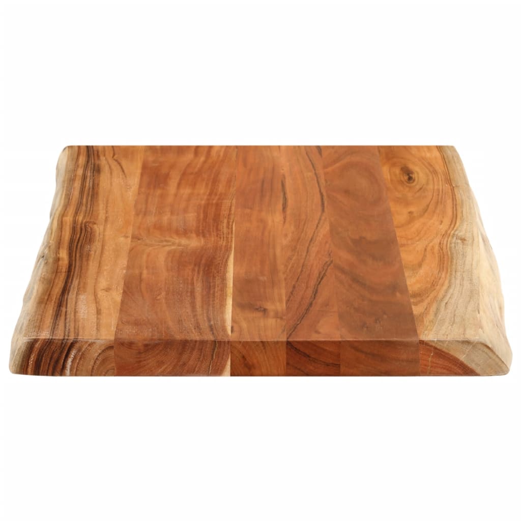 bordplade 90x60x2,5 cm rektangulær massivt akacietræ