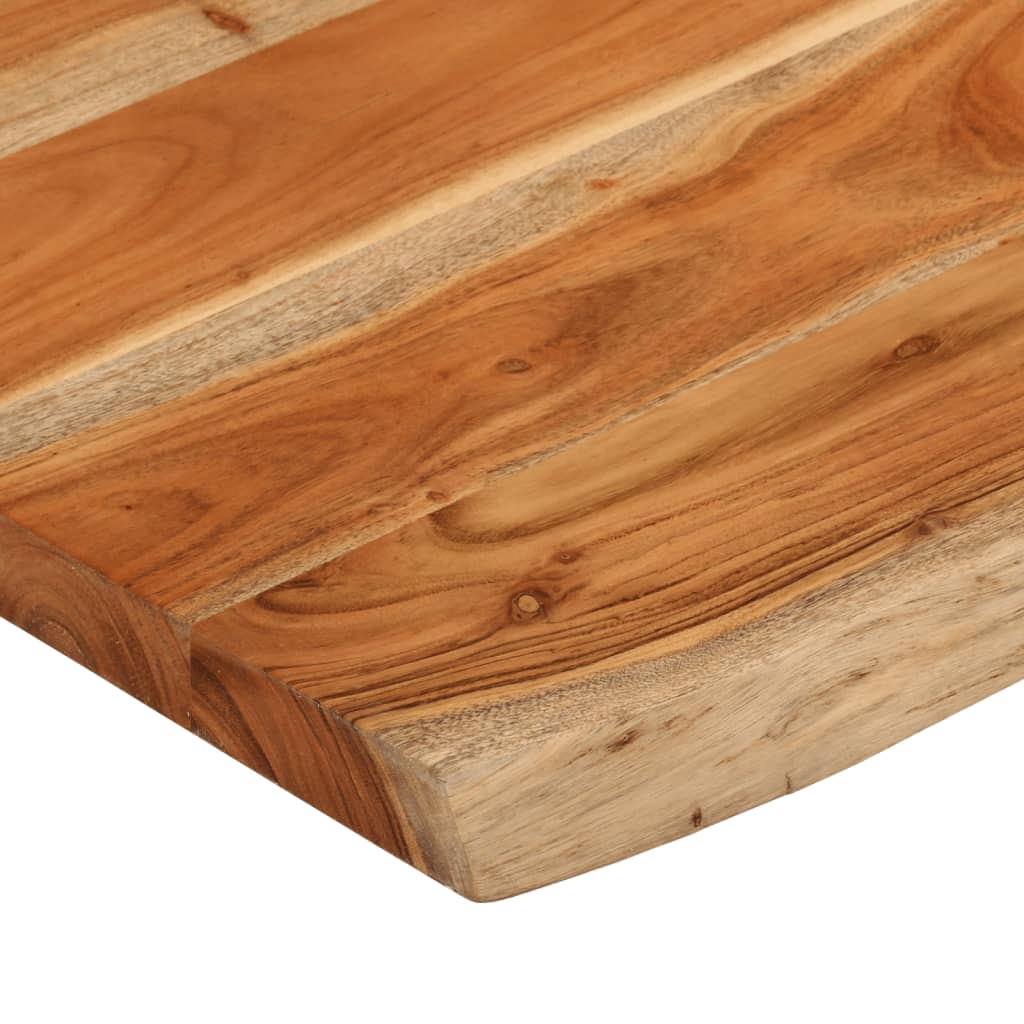 bordplade 90x60x2,5 cm rektangulær massivt akacietræ