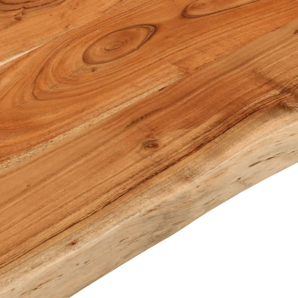 bordplade 90x60x2,5 cm rektangulær massivt akacietræ