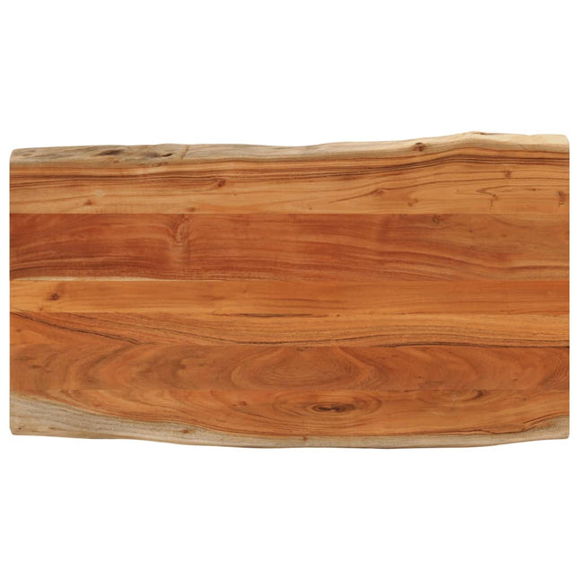 bordplade 110x60x2,5 cm rektangulær massivt akacietræ