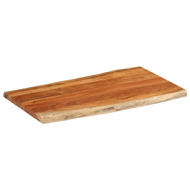 bordplade 110x60x2,5 cm rektangulær massivt akacietræ
