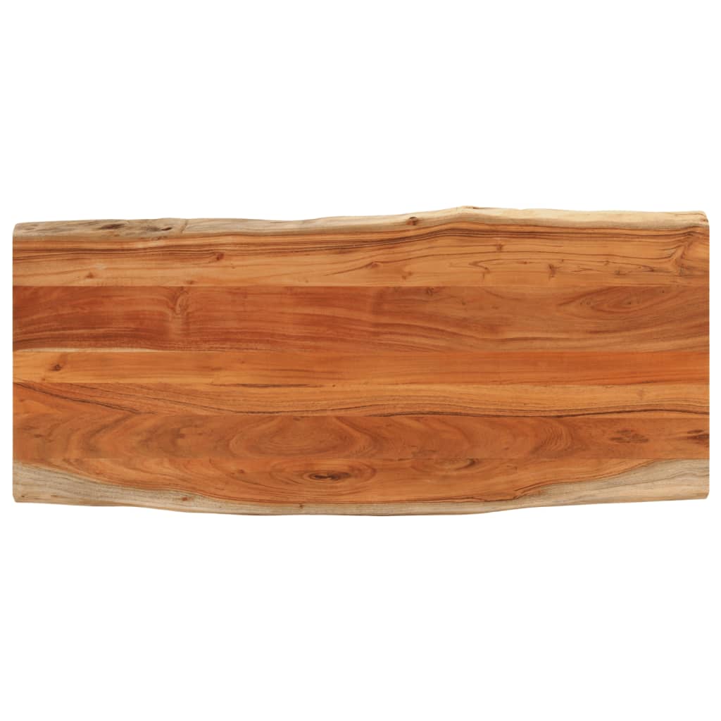 bordplade 140x60x2,5 cm rektangulr massivt akacietr
