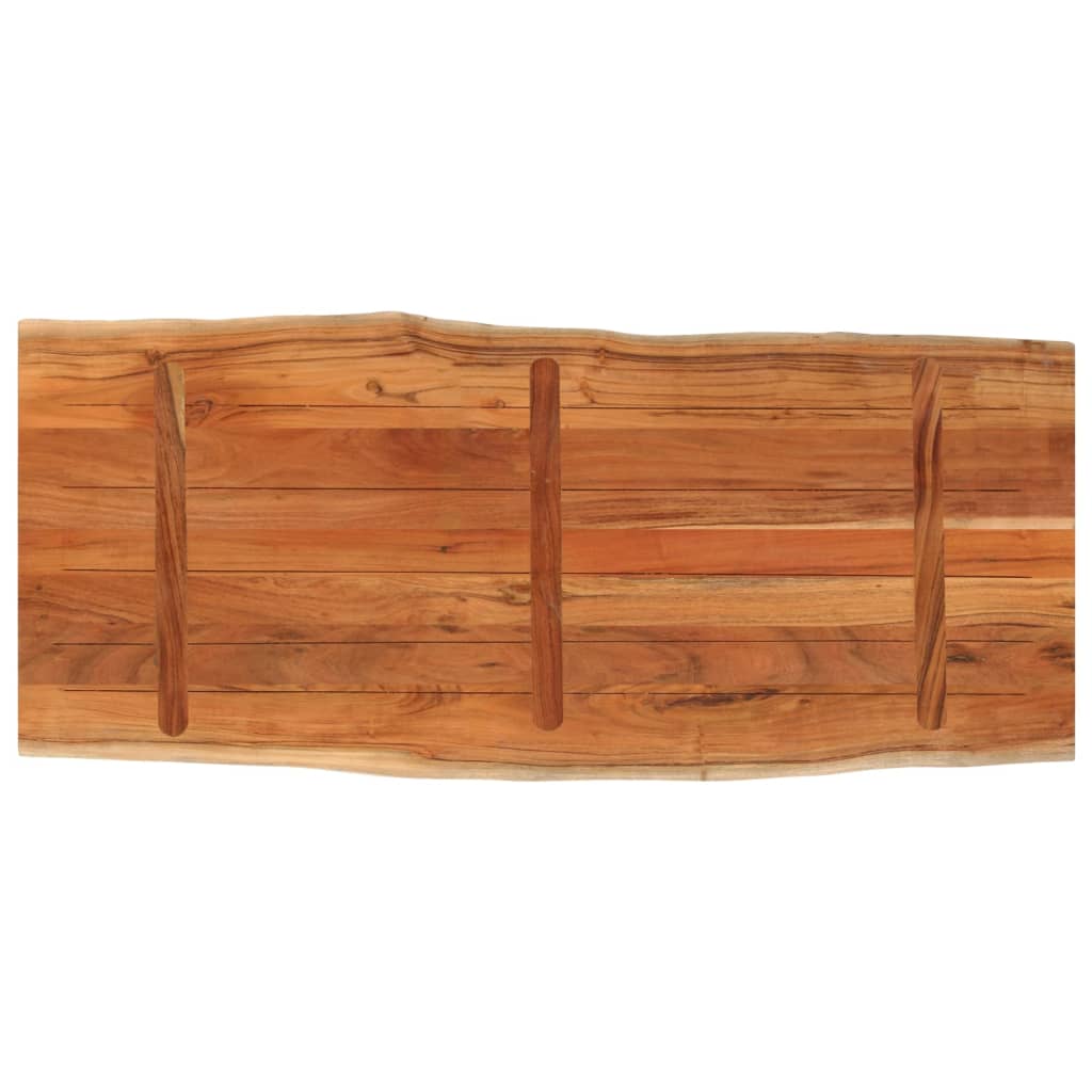 bordplade 140x60x2,5 cm rektangulær massivt akacietræ