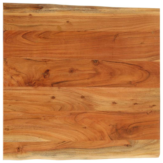 bordplade 80x80x2,5 cm rektangulær massivt akacietræ