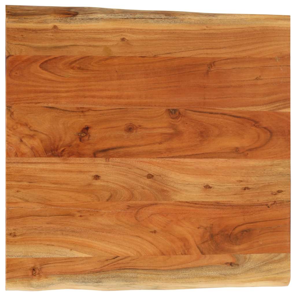 bordplade 80x80x2,5 cm rektangulr massivt akacietr