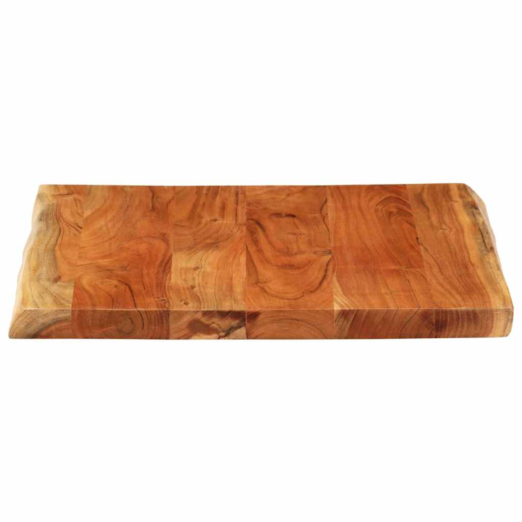 bordplade 80x80x2,5 cm rektangulær massivt akacietræ