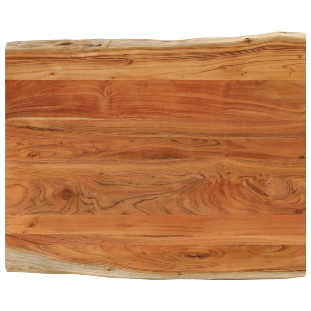 bordplade 90x80x2,5 cm rektangulr massivt akacietr