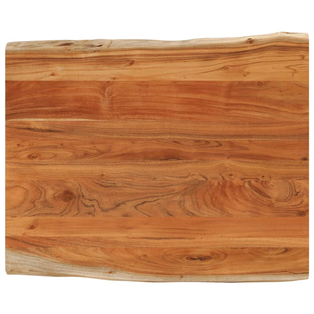 bordplade 100x80x2,5 cm rektangulær massivt akacietræ