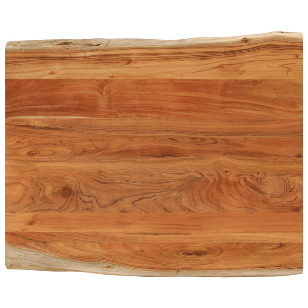 bordplade 100x80x2,5 cm rektangulr massivt akacietr