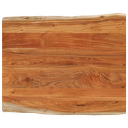 bordplade 100x80x2,5 cm rektangulær massivt akacietræ