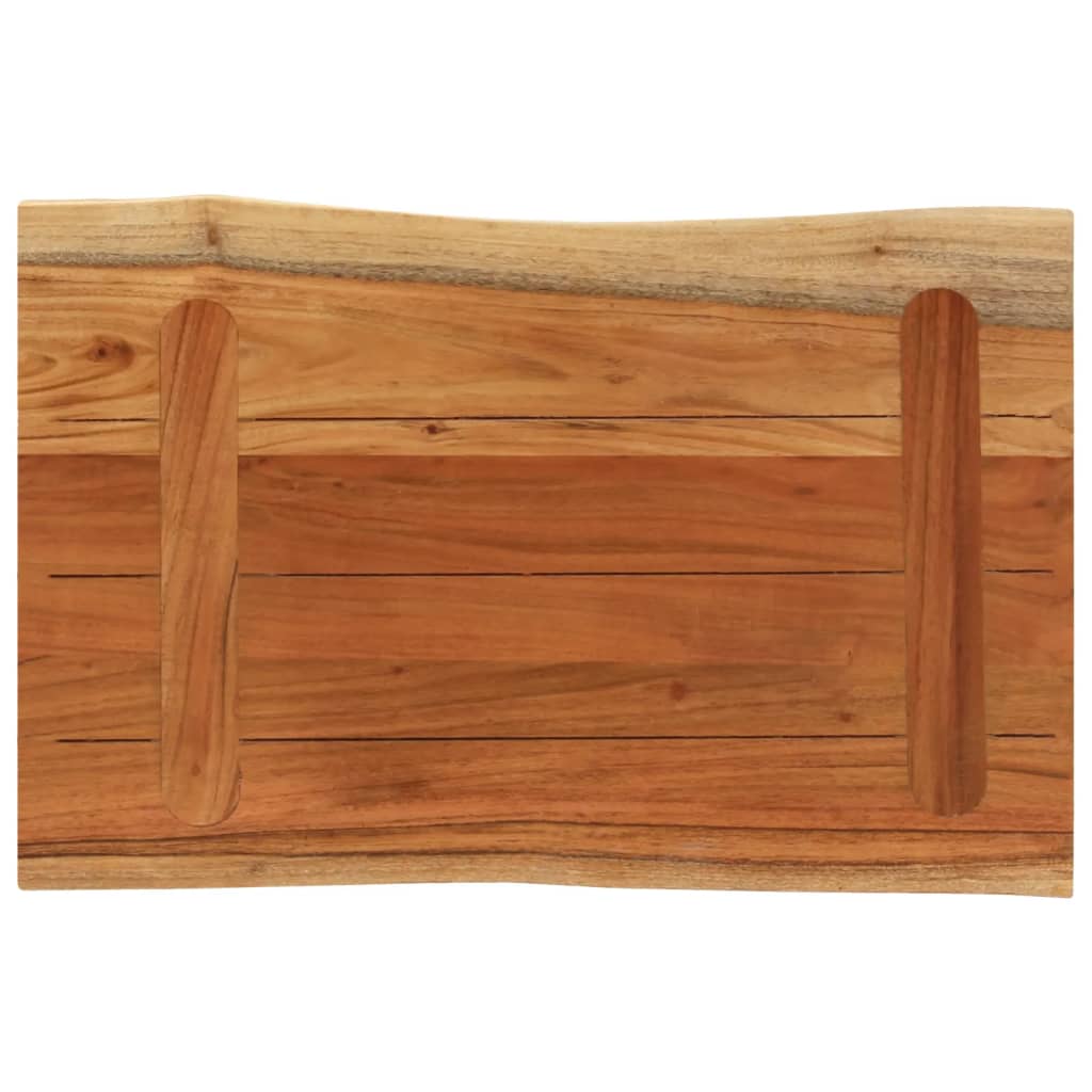 bordplade 60x40x3,8 cm rektangulær massivt akacietræ
