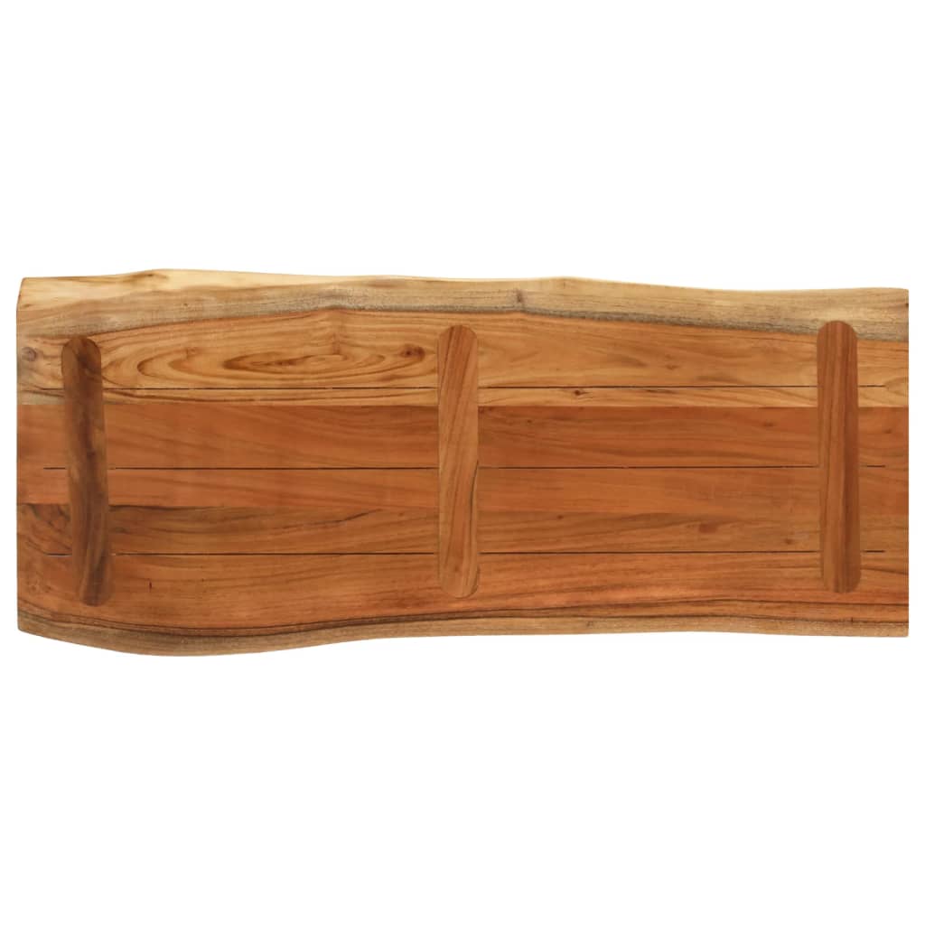 bordplade 100x40x3,8 cm rektangulær massivt akacietræ