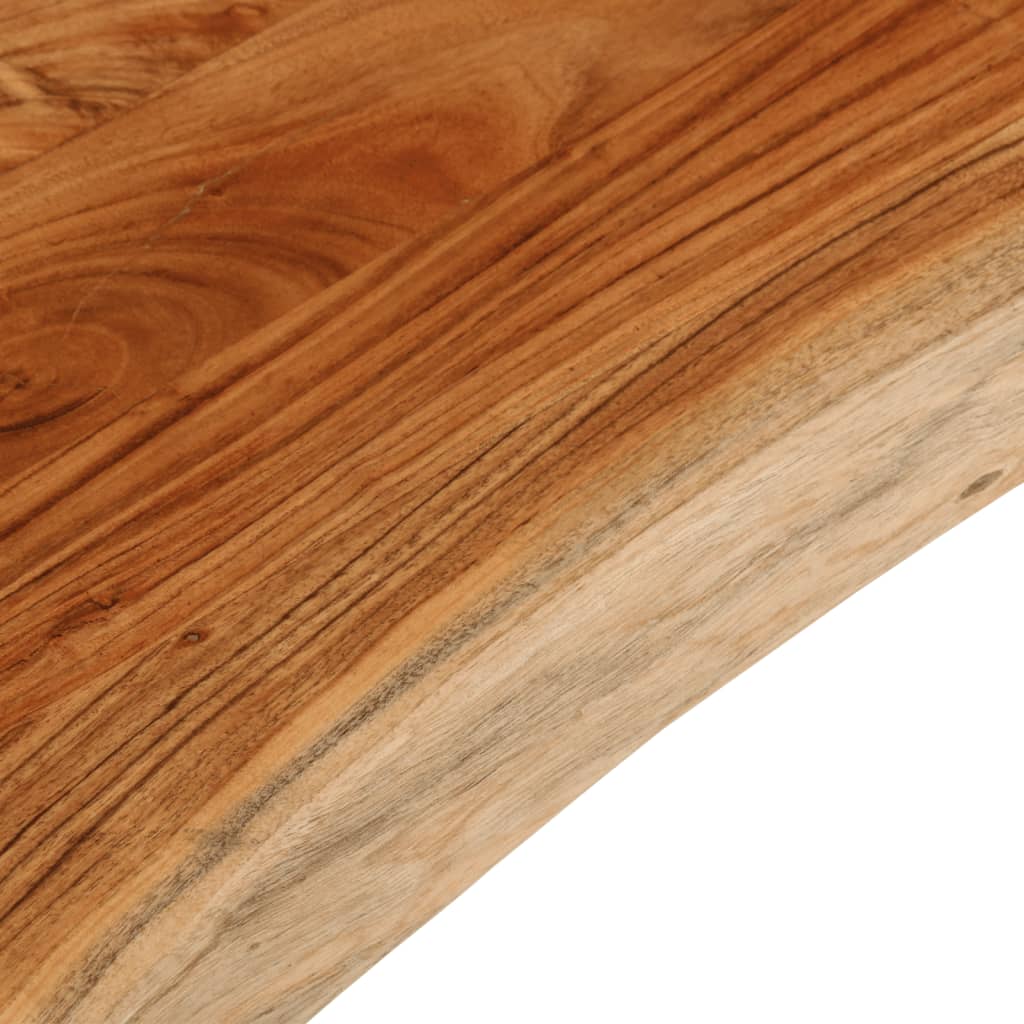 bordplade 120x40x3,8 cm rektangulær massivt akacietræ