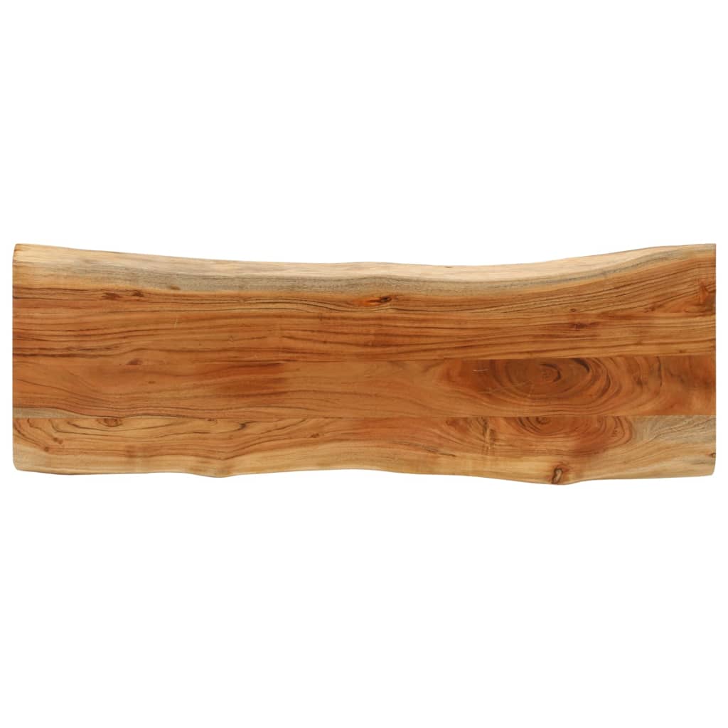 bordplade 140x40x3,8 cm rektangulær massivt akacietræ billede