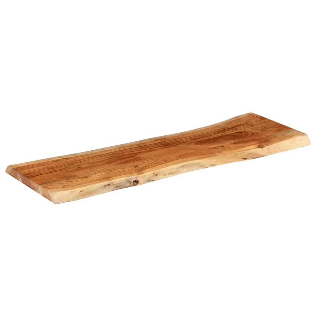 bordplade 140x40x3,8 cm rektangulær massivt akacietræ