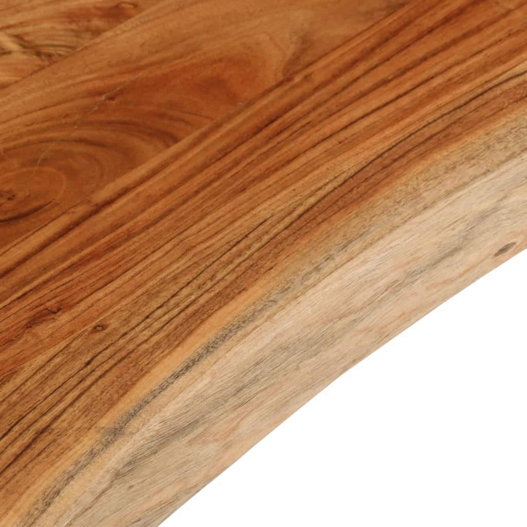 bordplade 140x40x3,8 cm rektangulær massivt akacietræ