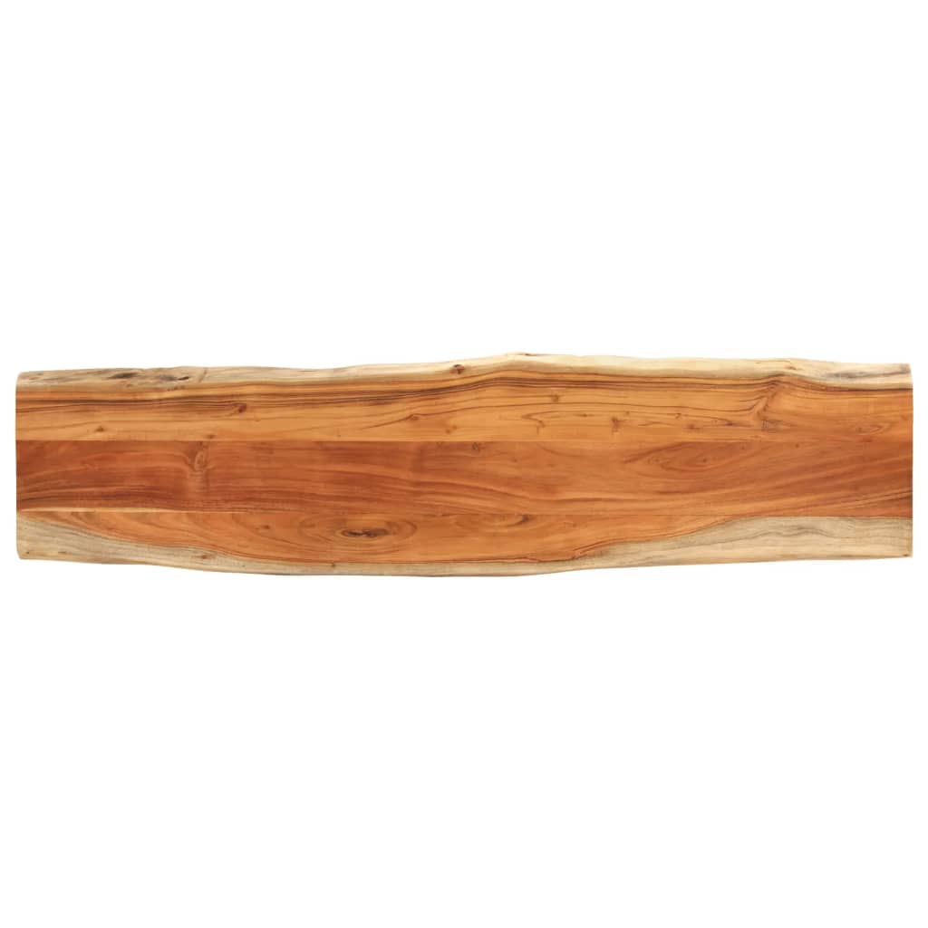 bordplade 180x40x3,8 cm rektangulr massivt akacietr