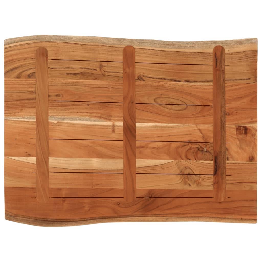 bordplade 90x60x3,8 cm rektangulær massivt akacietræ