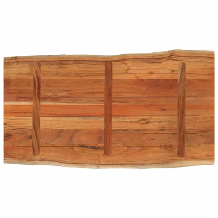 bordplade 100x60x3,8 cm rektangulær massivt akacietræ