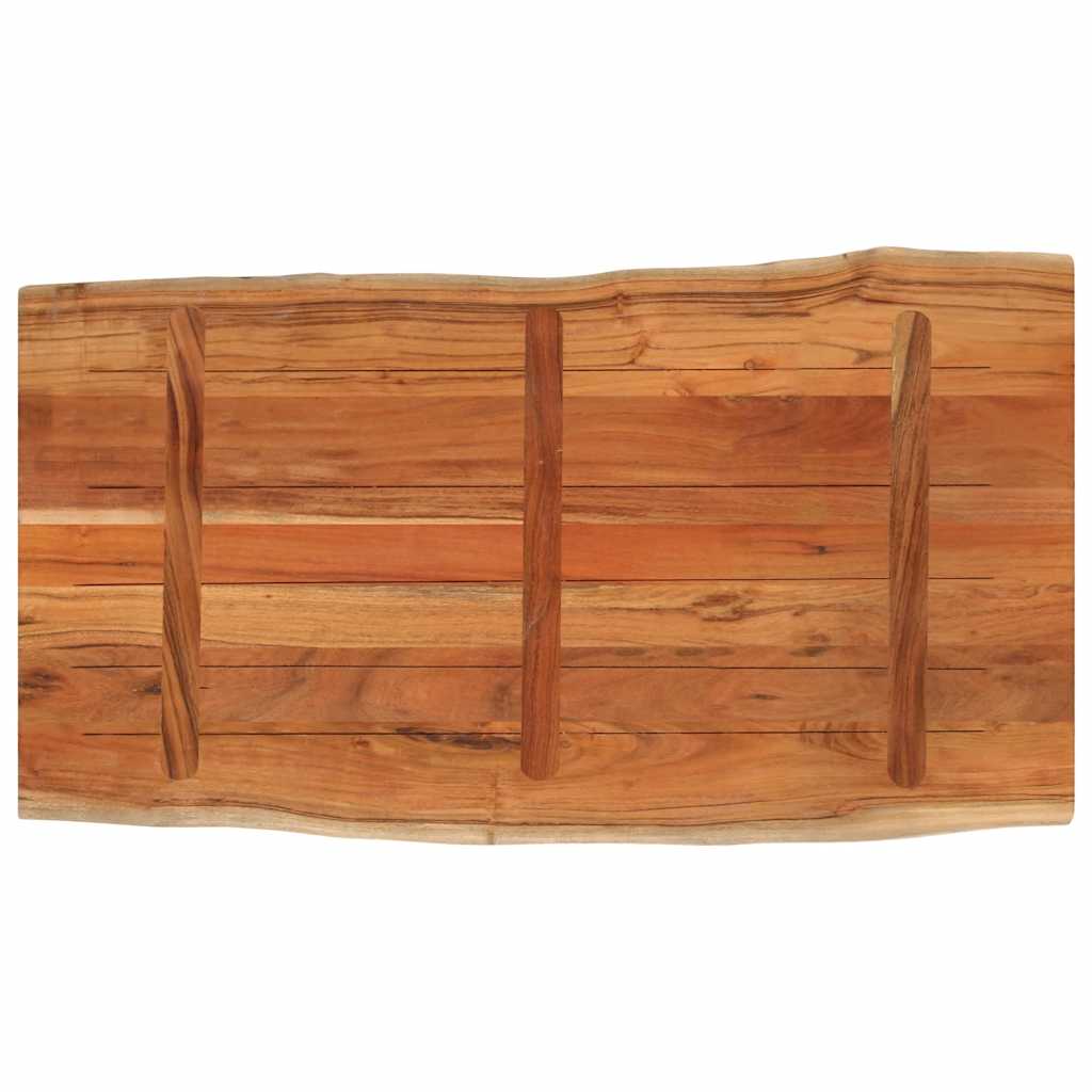 bordplade 100x60x3,8 cm rektangulær massivt akacietræ