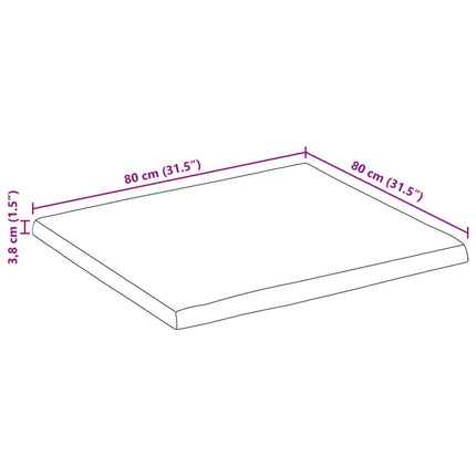 bordplade 140x40x3,8 cm rektangulær massivt akacietræ