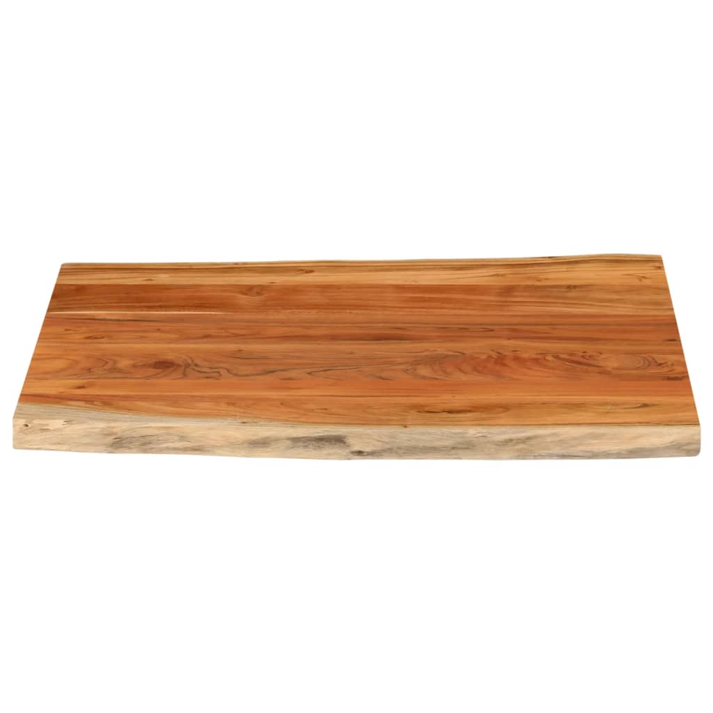 bordplade 90x80x3,8 cm rektangulær massivt akacietræ