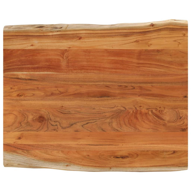 bordplade 110x80x3,8 cm rektangulær massivt akacietræ