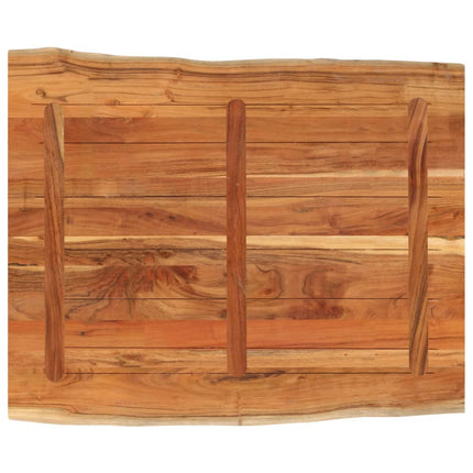 bordplade 110x80x3,8 cm rektangulær massivt akacietræ