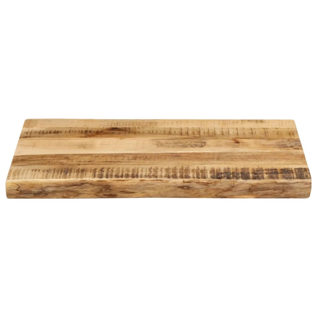 bordplade 50x40x2,5 cm naturlig kant massivt ru mangotræ