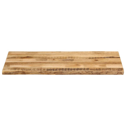 bordplade 100x60x2,5 cm naturlig kant massivt ru mangotræ