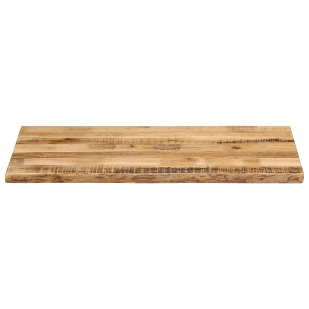 bordplade 100x60x2,5 cm naturlig kant massivt ru mangotræ