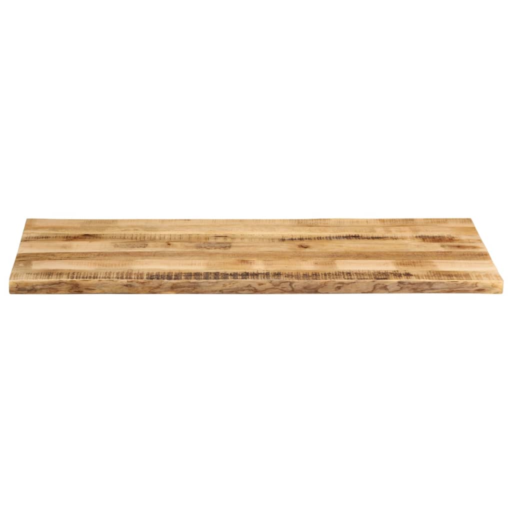 bordplade 140x60x2,5 cm naturlig kant massivt ru mangotræ