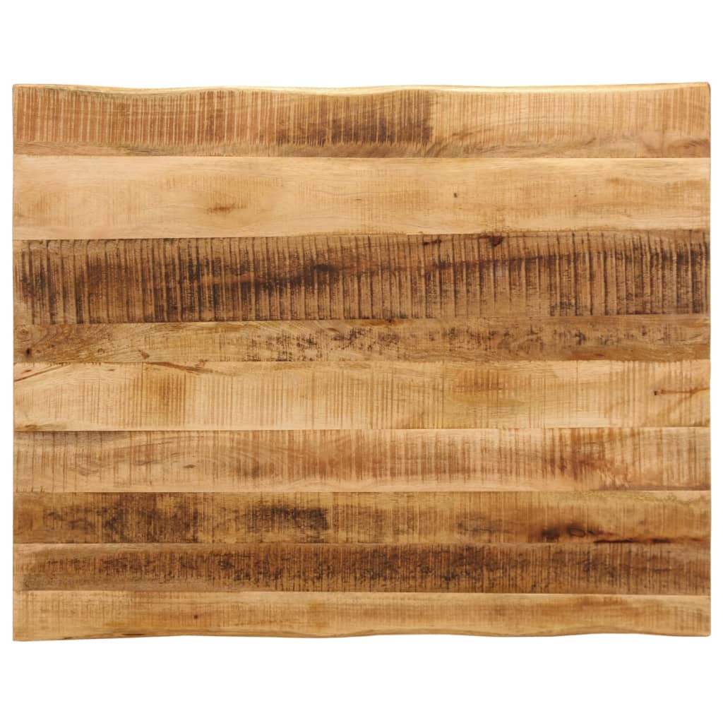 bordplade 90x80x2,5 cm naturlig kant massivt ru mangotr
