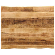 bordplade 90x80x2,5 cm naturlig kant massivt ru mangotræ