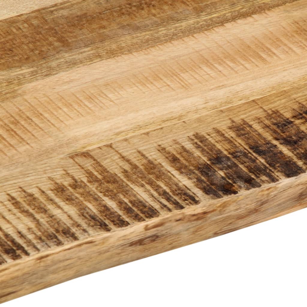bordplade 90x80x2,5 cm naturlig kant massivt ru mangotræ