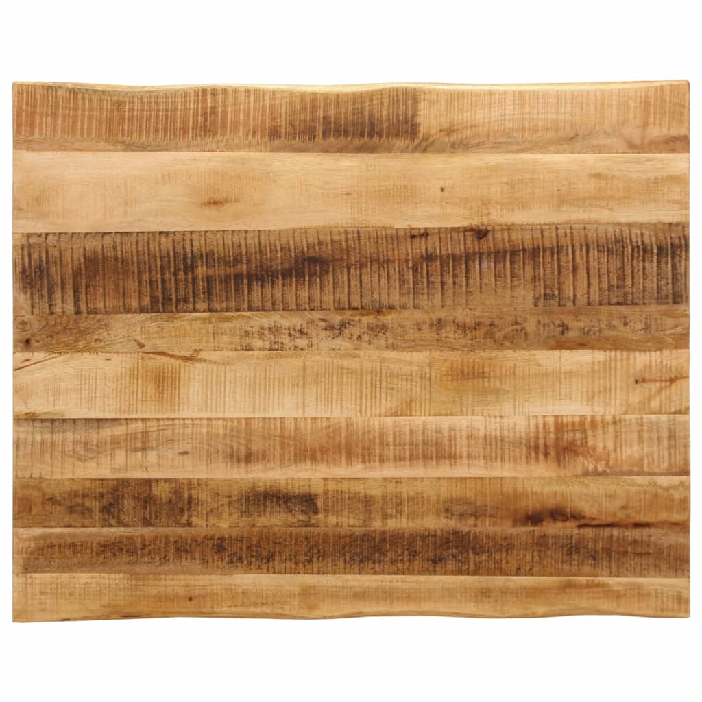 bordplade 110x80x2,5 cm naturlig kant massivt ru mangotræ billede