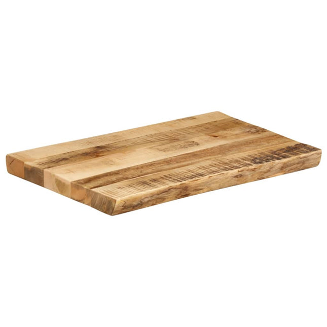 bordplade 50x40x3,8 cm naturlig kant massivt ru mangotræ