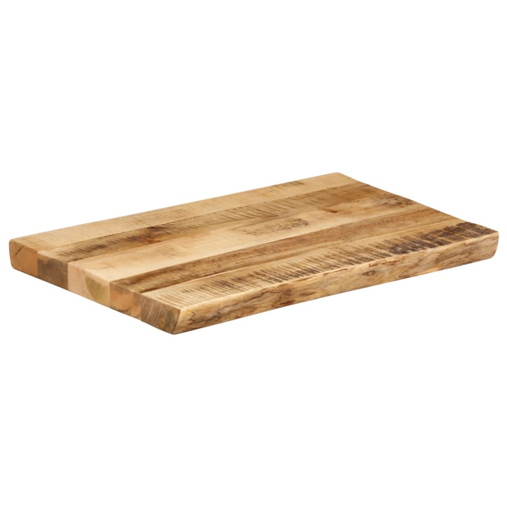 bordplade 70x40x3,8 cm naturlig kant massivt ru mangotræ