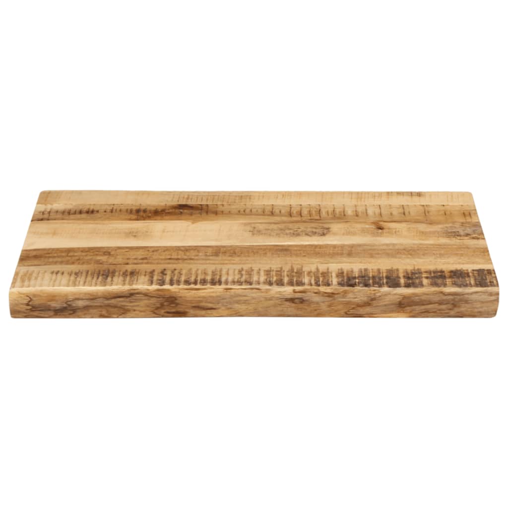 bordplade 70x40x3,8 cm naturlig kant massivt ru mangotræ