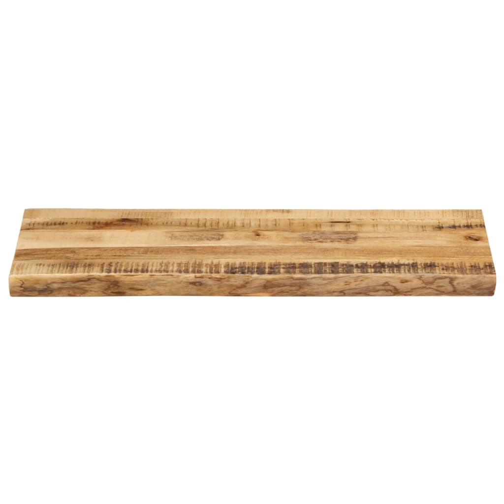 bordplade 80x40x3,8 cm naturlig kant massivt ru mangotræ