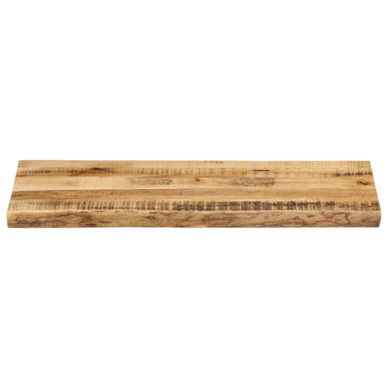 bordplade 90x40x3,8 cm naturlig kant massivt ru mangotræ