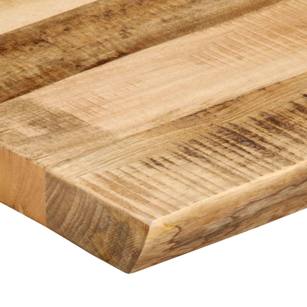 bordplade 90x40x3,8 cm naturlig kant massivt ru mangotræ