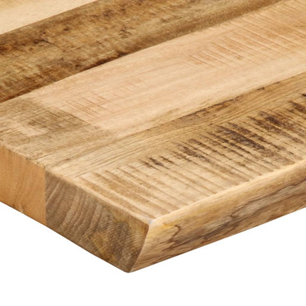 bordplade 120x40x3,8 cm naturlig kant massivt ru mangotræ