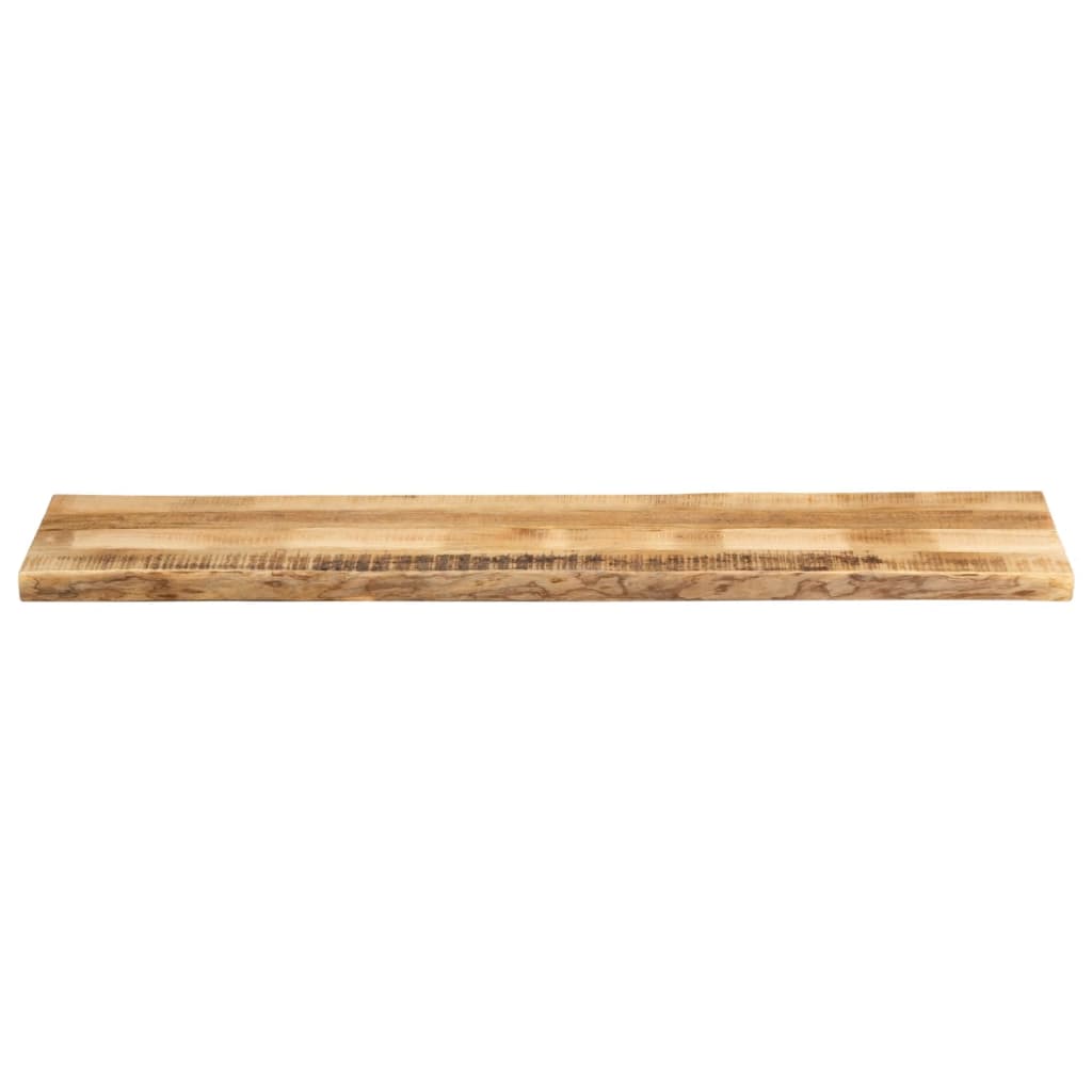 bordplade 160x40x3,8 cm naturlig kant massivt ru mangotræ