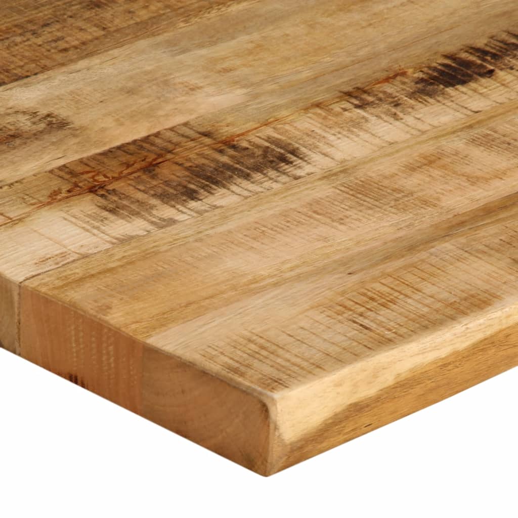 bordplade 60x60x3,8 cm naturlig kant massivt ru mangotræ