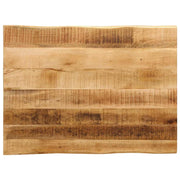 bordplade 70x60x3,8 cm naturlig kant massivt ru mangotræ