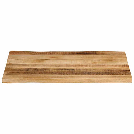 bordplade 70x60x3,8 cm naturlig kant massivt ru mangotræ