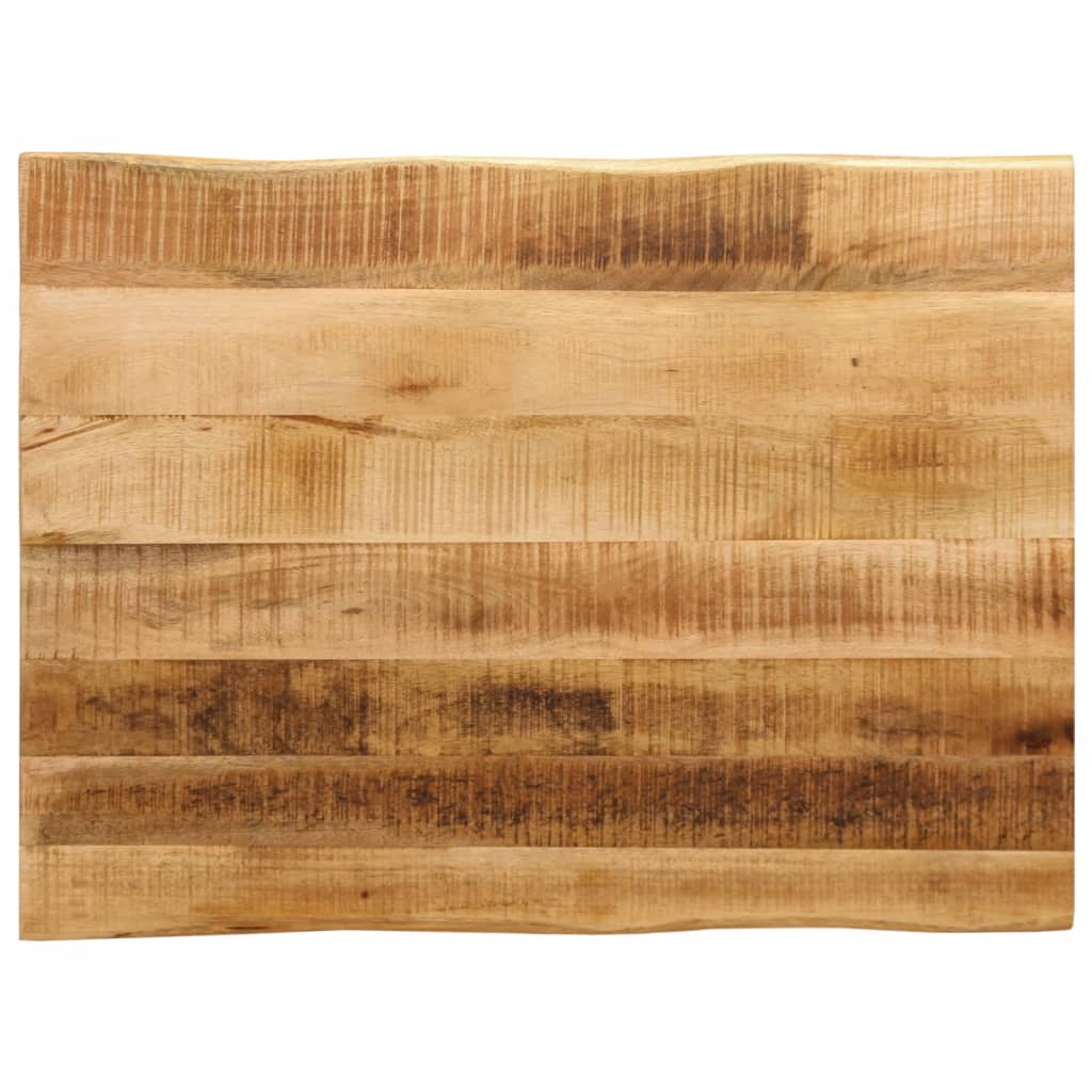 bordplade 90x60x3,8 cm naturlig kant massivt ru mangotr