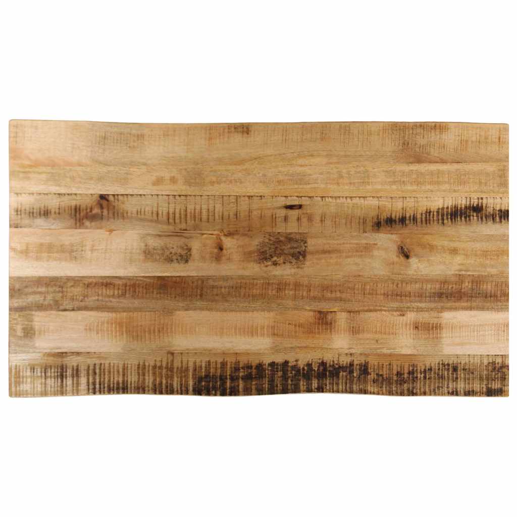 bordplade 100x60x3,8 cm naturlig kant massivt ru mangotr
