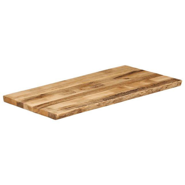 bordplade 110x60x3,8 cm naturlig kant massivt ru mangotræ